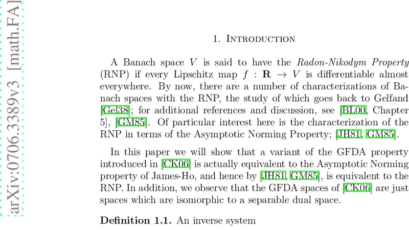 Characterization of the Radon-Nikodym Property in terms of inverse   limits