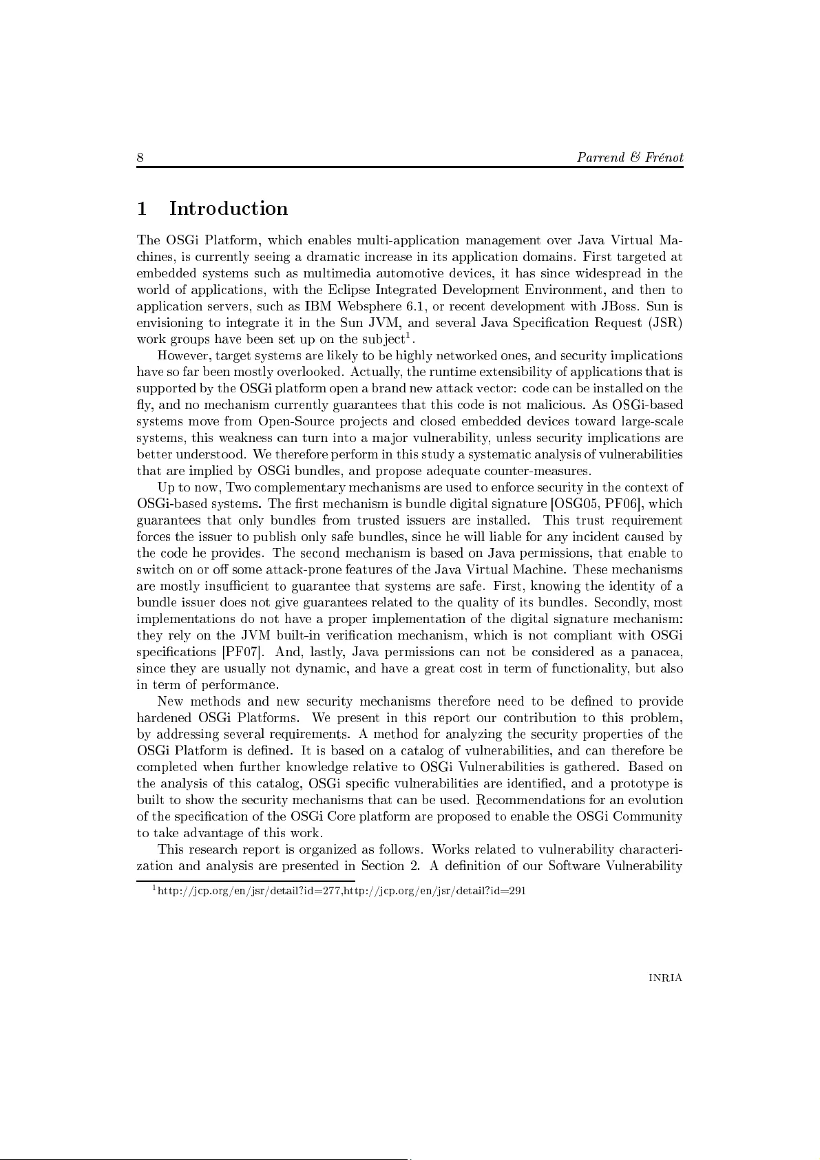 OSGi 플랫폼 보안 취약점 분석과 강화 방안