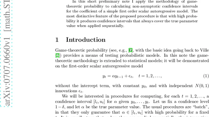 Strong confidence intervals for autoregression
