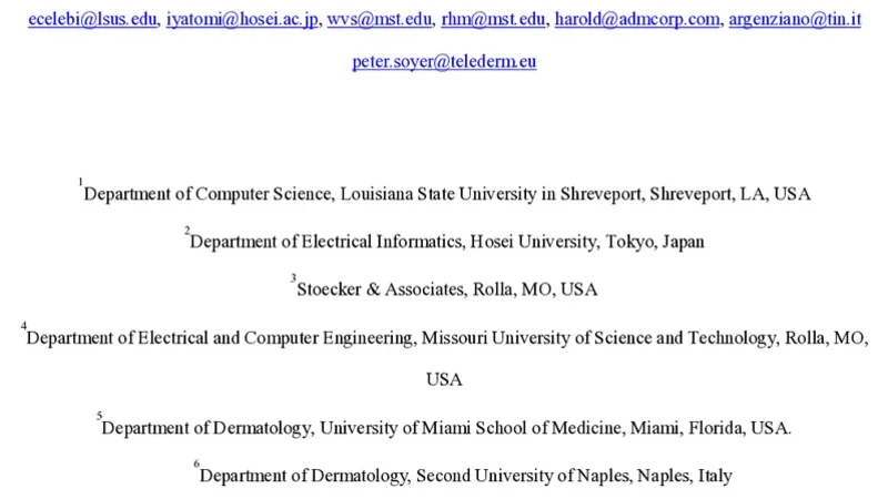 피부경검사 이미지에서 청백 베일 및 관련 구조 자동 검출
