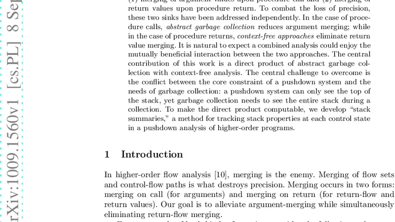 Stack-Summarizing Control-Flow Analysis of Higher-Order Programs