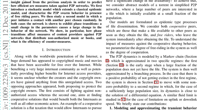 Predicting the Impact of Measures Against P2P Networks on the Transient   Behaviors