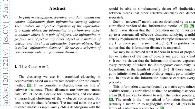 Information Distance: New Developments