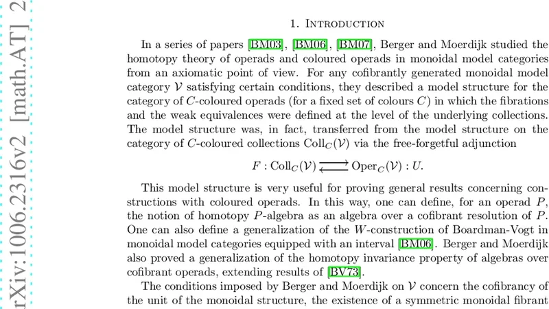 대칭 스펙트럼에서 색채 작동자 모델 구조