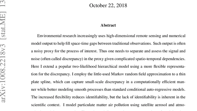 프록시 데이터와 공간 오류를 동시에 고려한 통합 모델링