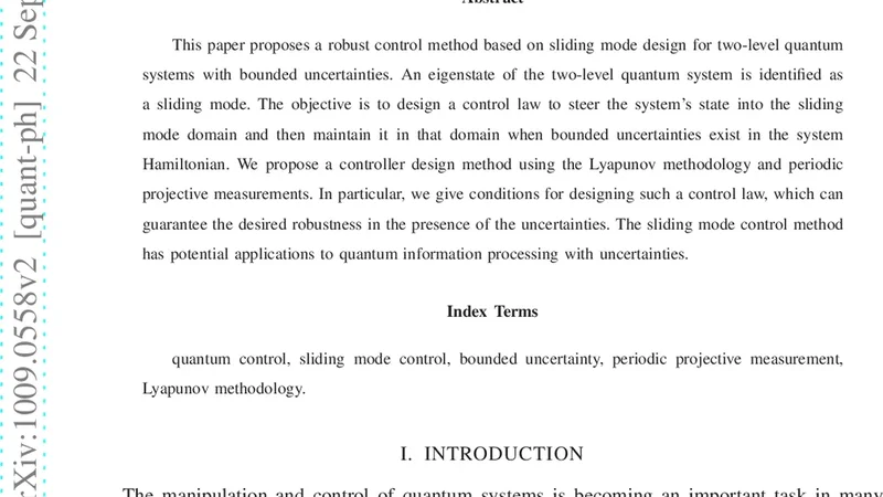 Sliding Mode Control of Two-Level Quantum Systems