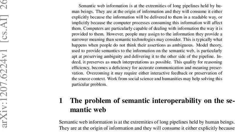 Evolving knowledge through negotiation