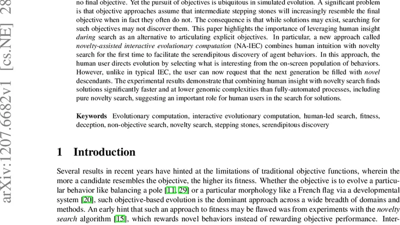 인간 직관과 새로움 탐색의 결합: NA‑IEC가 열어가는 진화적 발걸음
