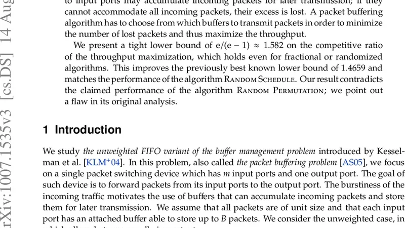 An Optimal Lower Bound for Buffer Management in Multi-Queue Switches