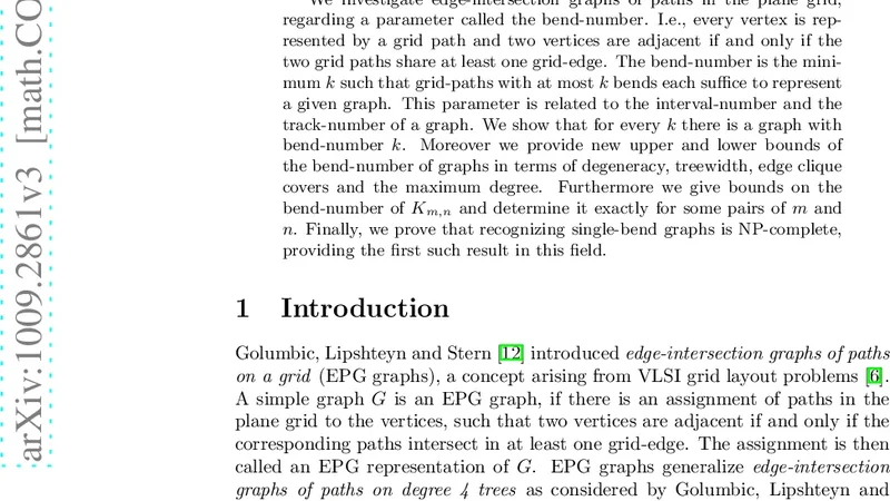 Edge-intersection graphs of grid paths: the bend-number