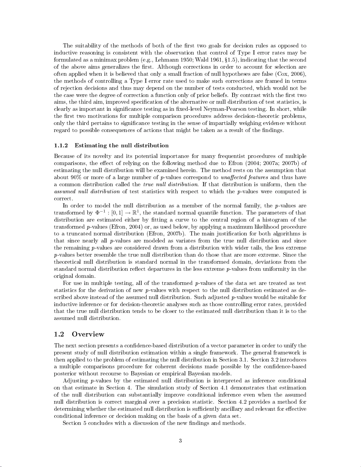조건부 추론을 위한 영가 분포 추정과 유전체 규모 스크리닝