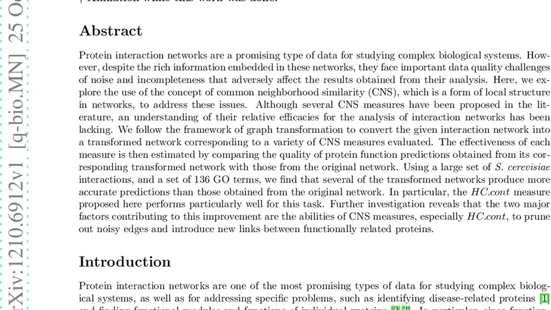 Enhancing the functional content of protein interaction networks