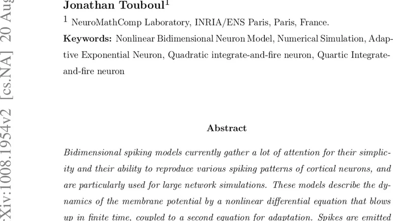 On the simulation of nonlinear bidimensional spiking neuron models