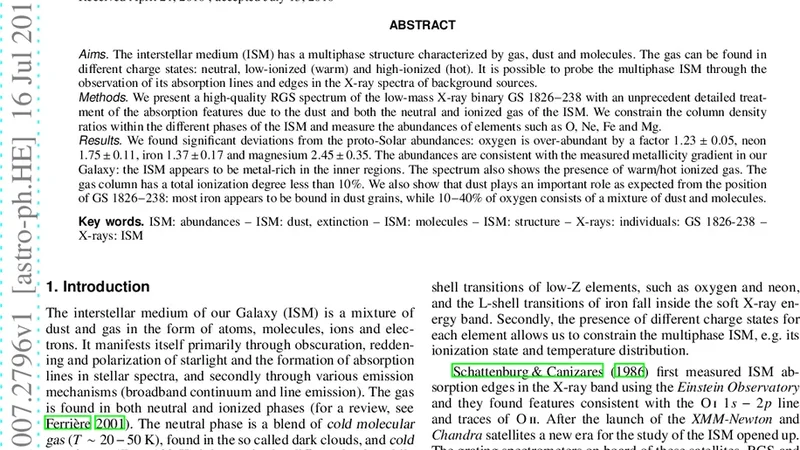 High-Resolution X-ray Spectroscopy of the Interstellar Medium