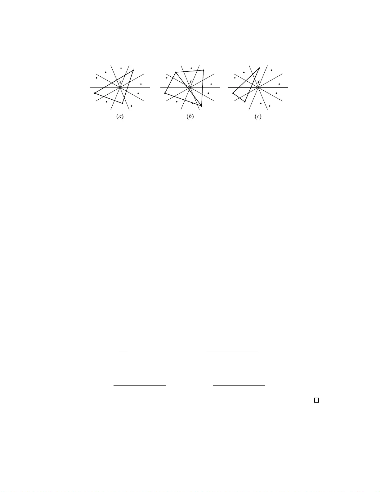 점과 평면으로 단순체를 관통하기