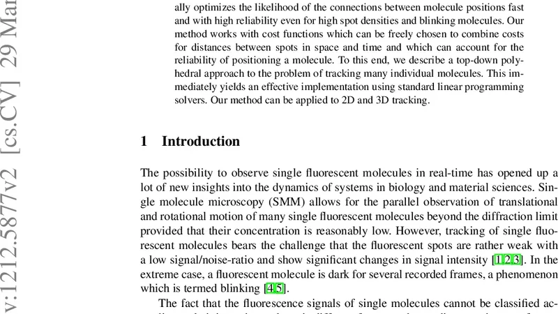 깜빡이는 분자 추적