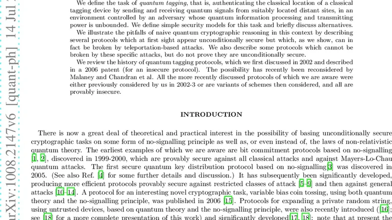 Quantum Tagging: Authenticating Location via Quantum Information and   Relativistic Signalling Constraints