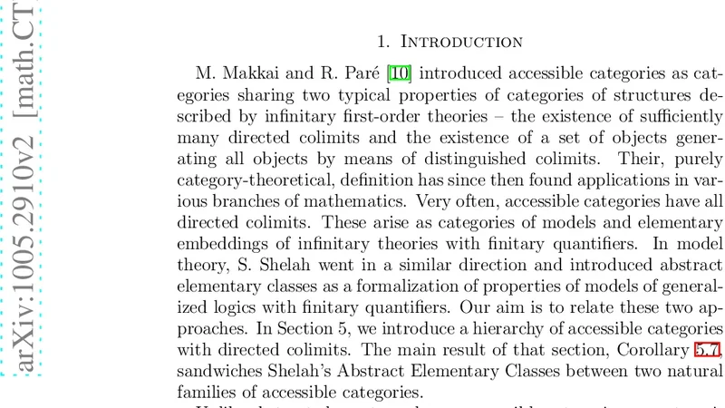 Abstract elementary classes and accessible categories