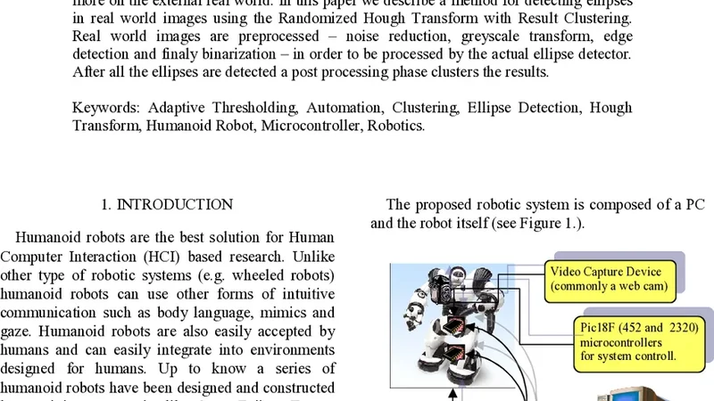 Humanoid Robot With Vision Recognition Control System