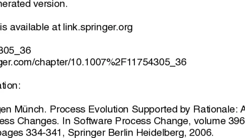 Process Evolution Supported by Rationale: An Empirical Investigation of   Process Changes