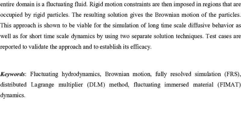 플럭투에이션 기반 전유체 입자 시뮬레이션 FIMAT 동역학으로 보는 브라운 운동