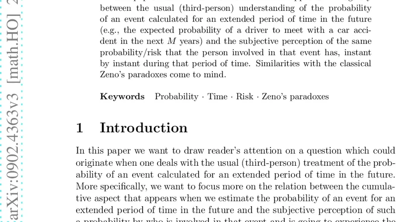 Zeno at the Steering Wheel