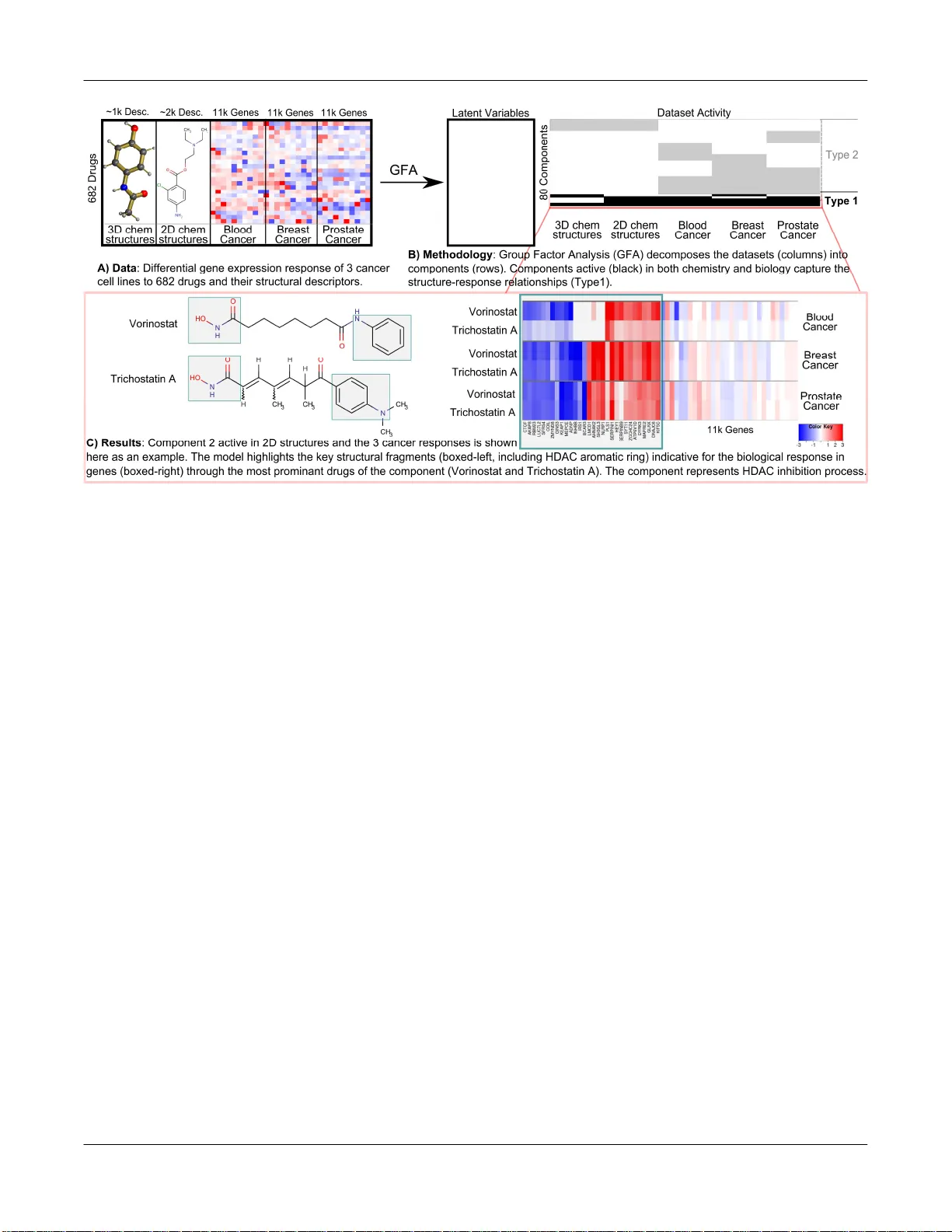 Identification of structural features in chemicals associated with   cancer drug response: A systematic data-driven analysis