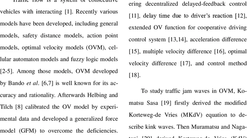 두 차선 차량 추종 모델 및 안정성 분석