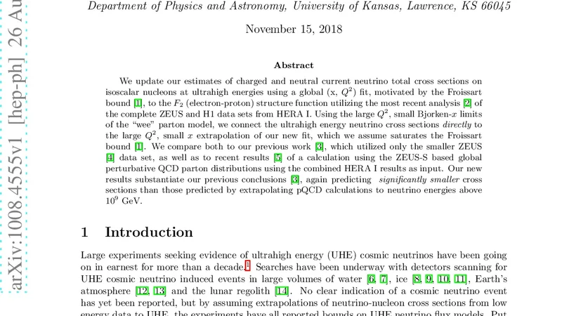 Ultrahigh energy neutrino scattering: an update