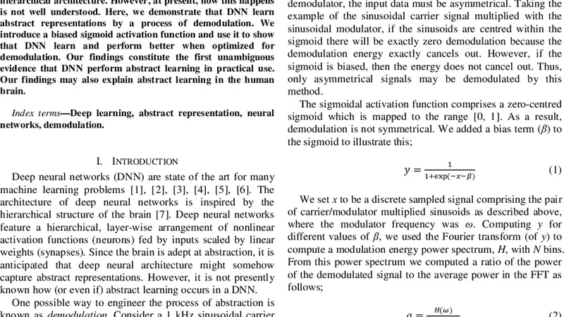 딥러닝의 추상 학습: 디모듈레이션 기반 접근