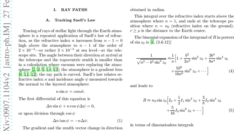 Apparent Places with an Ellipsoidal Geometry of Refraction in the   Earths Atmosphere