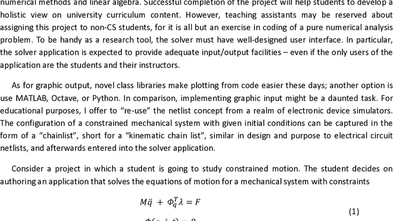 Productivity tools to study constrained motion: electricians approach   to mechanicians problem