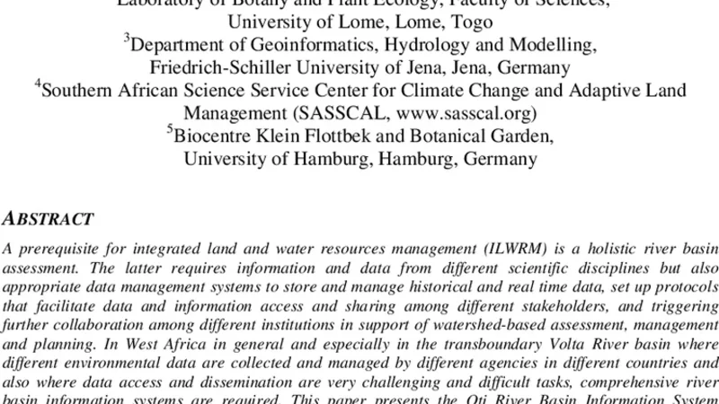 카라강 유역 통합 토수 관리 정보 시스템