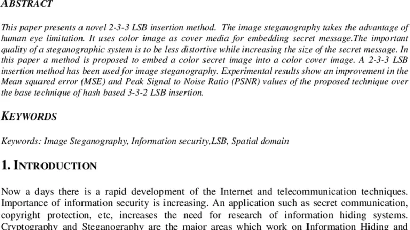 이삼삼 LSB 이미지 은닉 기법