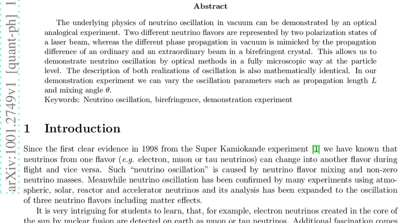 Neutrino oscillations with a polarized laser beam: an analogical   demonstration experiment