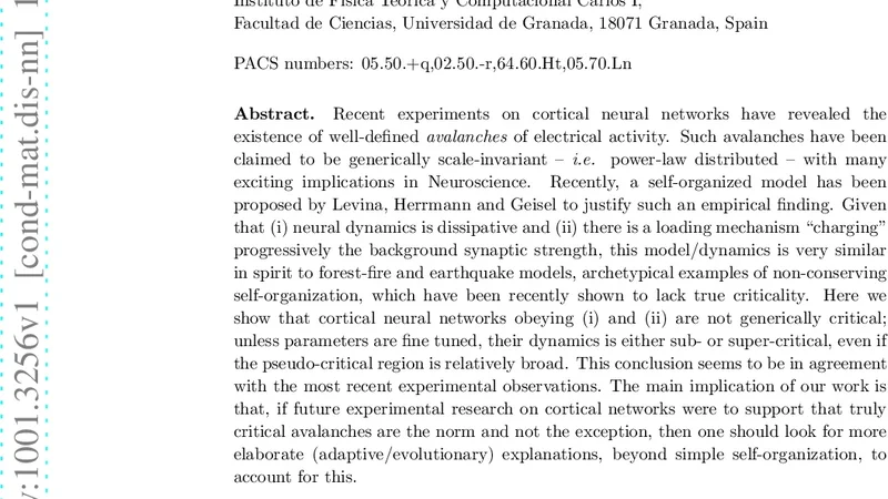 Self-organization without conservation: Are neuronal avalanches   generically critical?