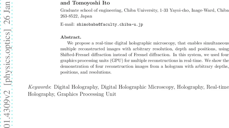 Real-time digital holographic microscopy observable in multi-view and   multi-resolution