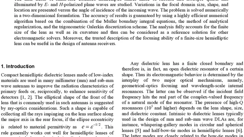 Exact off-resonance near fields of small-size extended hemielliptic 2-D   lenses illuminated by plane waves