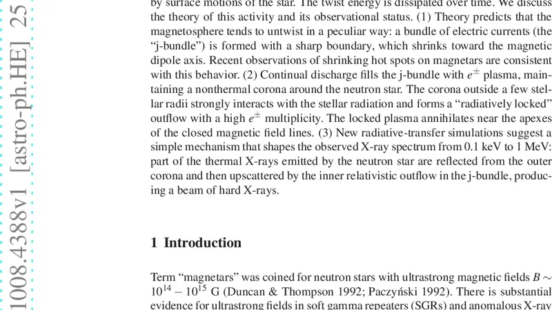 Activated Magnetospheres of Magnetars