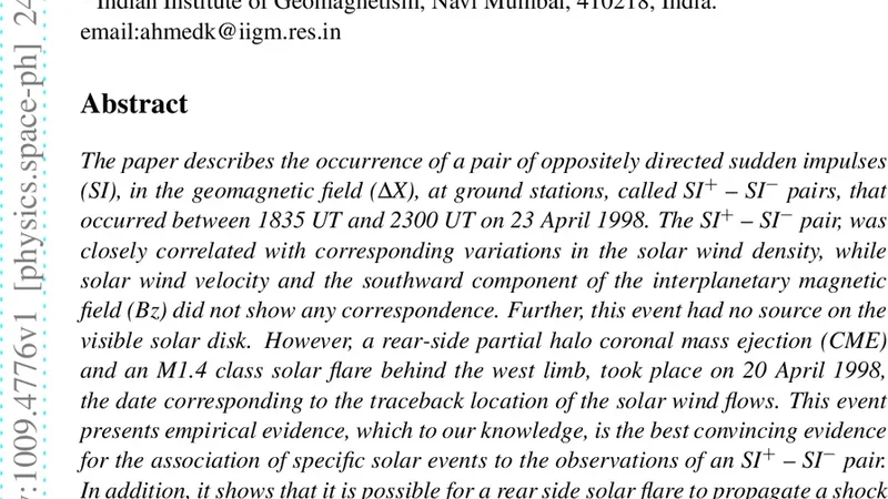 Unique Observations of a Geomagnetic SI^+ -- SI^- Pair: Solar Sources   and Associated Solar Wind Fluctuations