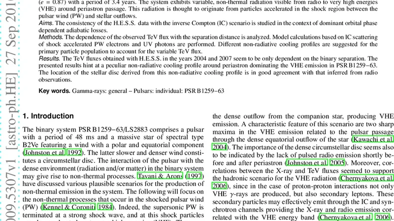 TeV Flux modulation in PSR B1259-63/LS 2883