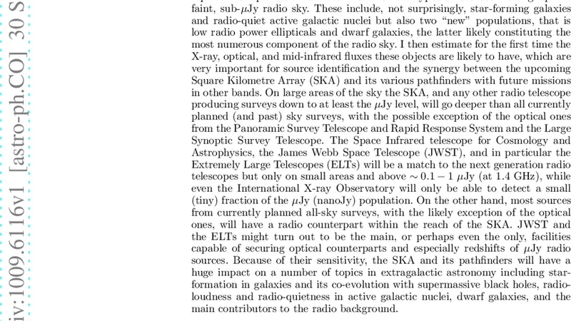 The MicroJy and NanoJy Radio Sky: Source Population and Multi-wavelength   Properties