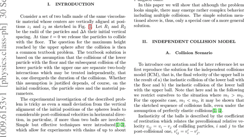 Three Balls Problem Revisited - On the Limitations of Event-Driven   Modeling