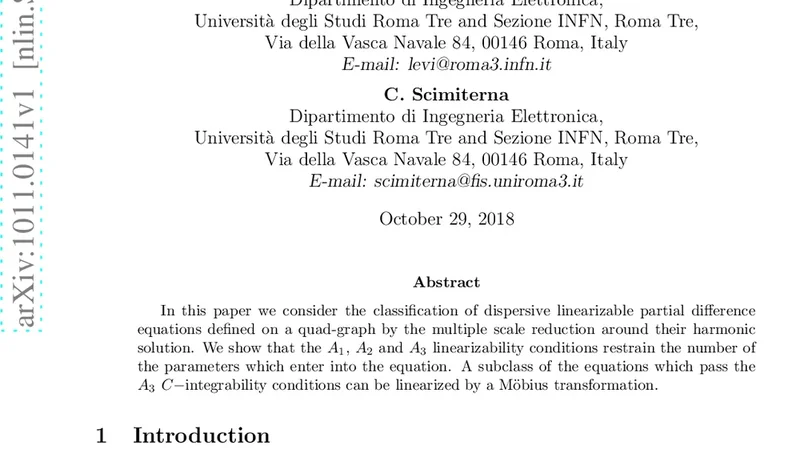 A discrete linearizability test based on multiscale analysis