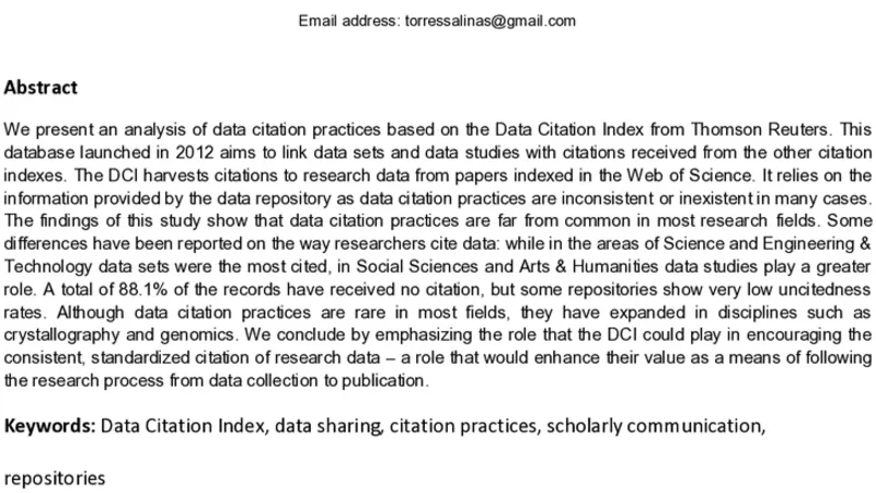 데이터 인용 실태 분석: 데이터 인용 인덱스 활용