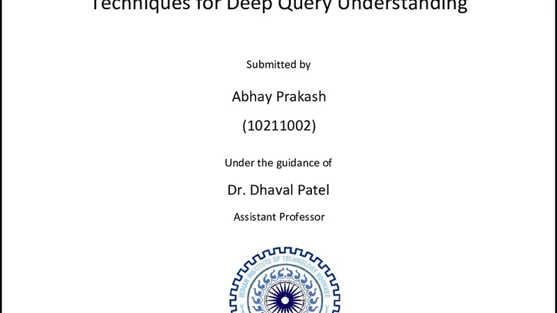 Techniques for Deep Query Understanding