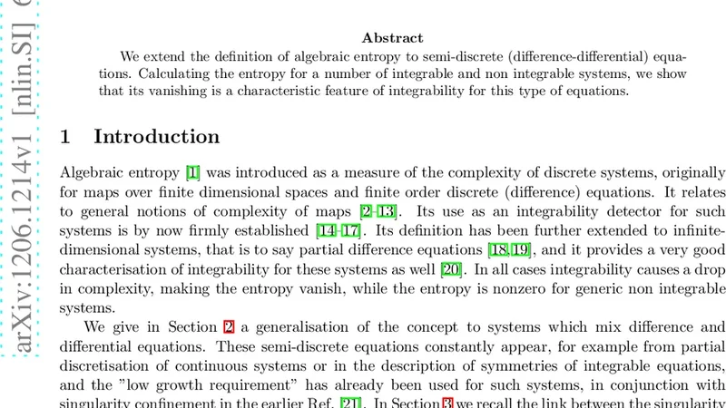 Algebraic entropy for semi-discrete equations