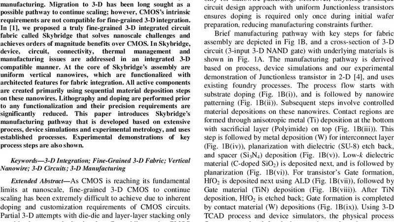 스카이브리지: 차세대 초미세 3차원 집적 회로 제조 혁신