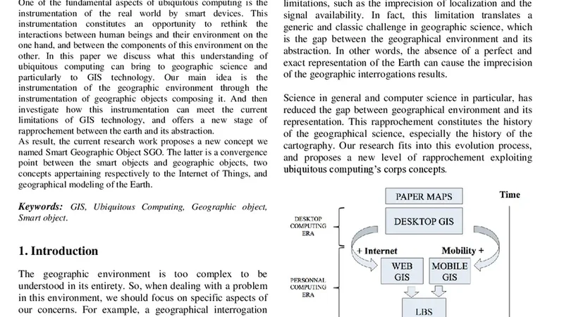 스마트 지리 객체: GIS와 유비쿼터스 컴퓨팅의 융합