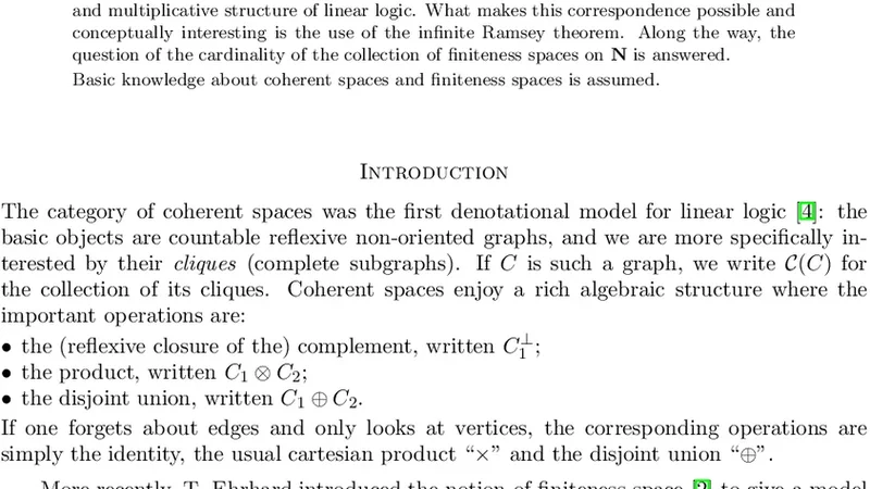 Coherent and finiteness spaces